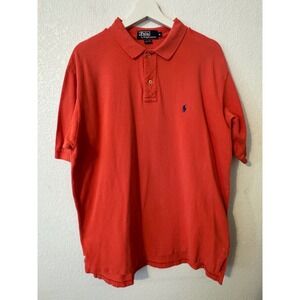 Polo by Ralph Lauren Polo Shirt XL Coral Red‎ Classic Fit Short Sleeve